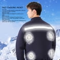 thumbnail image 3 of Chaqueta Con Ventilador De Refrigeración Con Protector De Cintura, Tiras Reflectantes, 4 Ventiladores, Batería De 50000mAh Para Trabajo Al Aire Libre, Jardinería, Siega, 3 of 7