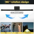 thumbnail image 4 of LED Work Light 7 Gear Dimming 180 Degree Swivel Handheld Portable Magnetic Base Hanging Hook Studio Camping Tent (black ), 4 of 11