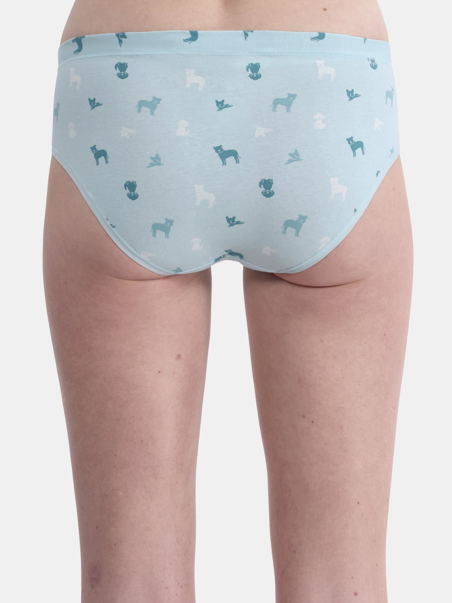 (3 pack) No Boundaries Cotton Hipster Panty, Women’s and Women’s Plus, Sizes XS-XXXL