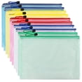 thumbnail image 1 of 10 bolsas de malla con cremallera para organizar punto de cruz y organizar el almacenamiento, tamaño carta A4 para suministros de viaje y oficina, 1 of 5