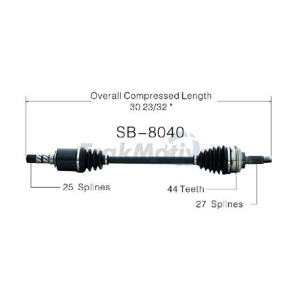 OE Replacement for 20032008 Subaru Forester Front Right CV Axle Shaft
