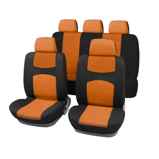 Housses de siège de voiture en tissu respirant, ensemble complet,  accessoires intérieurs universels, camions et SUV