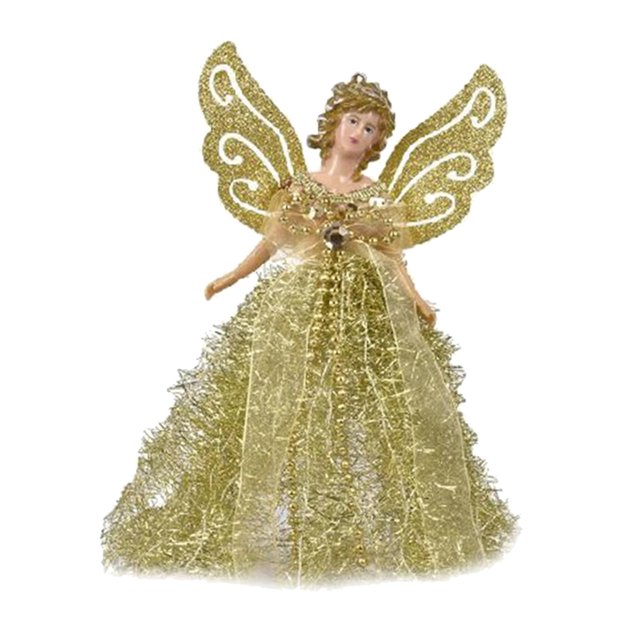 1 Uds., Muñeco de Ángel de Navidad, colgante ingenioso, colgantes de árbol de Navidad, preciosos artes de Ángel, hermoso muñeco de peluche para dorado Gloria Muñeca Wing Angel