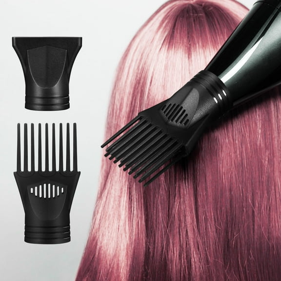 Luxshiny 2-Pack Blow Dryer Comb Attachments Universal Fit for Quick Hair Drying and Effortless Styling