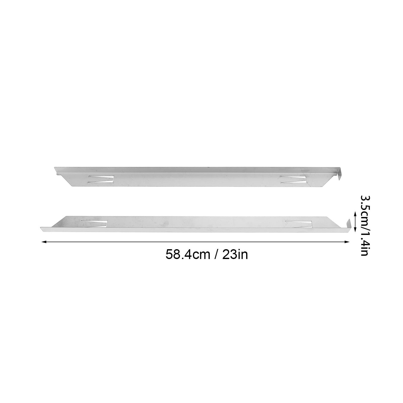 Riousery Premium Stainless Steel Stove Gap Covers Heat Resistant Left Right Easy To Clean Kitchen Stove Counter Gap Filler Set A Model 23.2 Inches / 59 cm 2 Pack