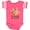 Football Pink and White, variant on My Memere Loves Me Fox Boys or Girls Baby Bodysuit
