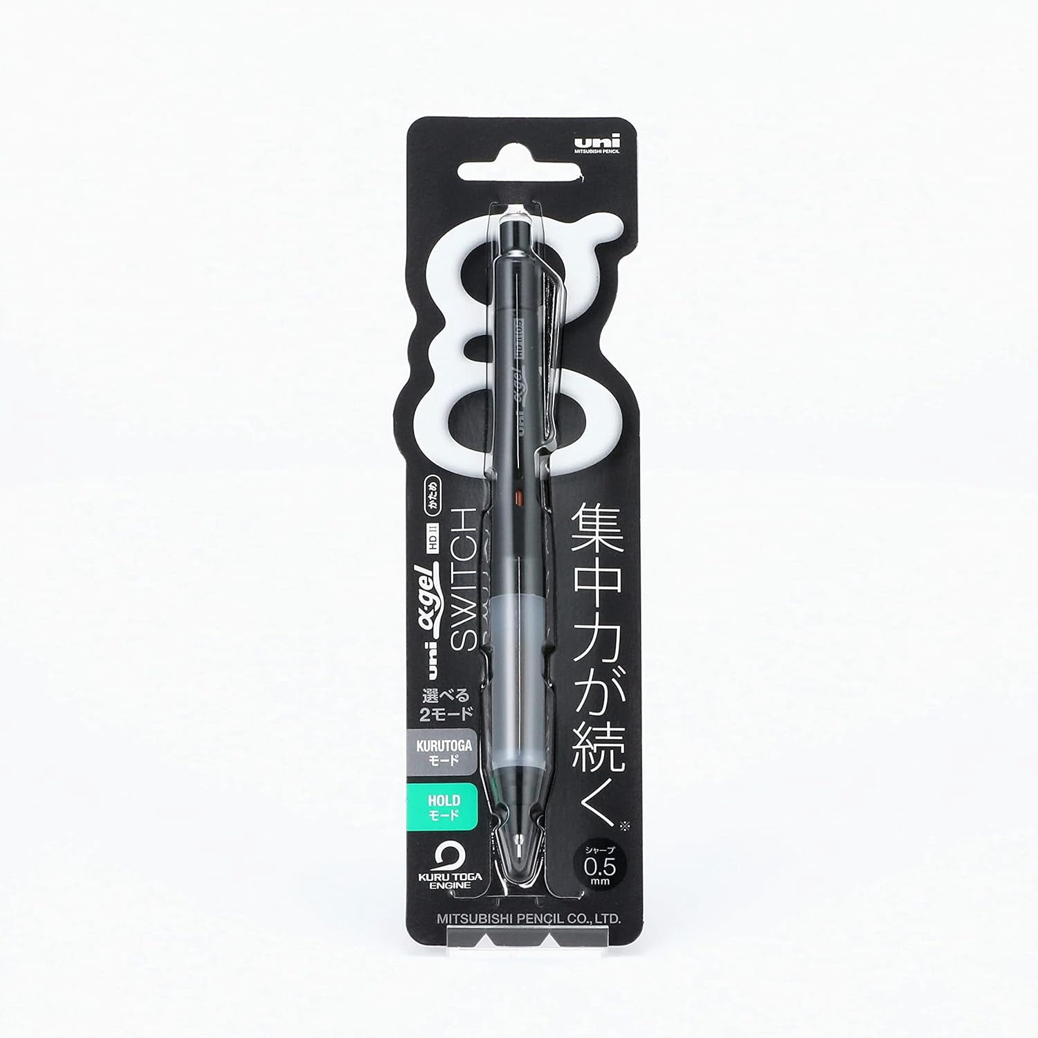 Alpha-Gel Switch Mechanical Pencil, 0.5 mm, Black Body (M51009GG1P.24)