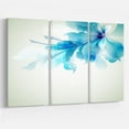 thumbnail image 1 of Impression sur toile « Tender Blue Abstract Flowers » Design Art, 1 of 2