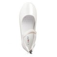 thumbnail image 5 of "Nova Utopia Girls Ankle Strap Ballet Flat Shoes NF-NFGF316-White-1", 5 of 8
