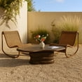 thumbnail image 2 of Meridian Furniture Branna Brown Indoor/Outdoor Concrete Coffee Table, 2 of 11
