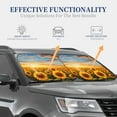 thumbnail image 5 of Uemuo Beautiful Golden Sunflower Field Printed 2 PCS Car Windshield Sun Shade, Auto Sun Heat and UV Rays Blocker, Foldable Automotive Front Window Sunshade Protector, 5 of 7