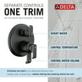 thumbnail image 5 of Delta T27889 Tetra 17 Series Pressure Balanced Valve Trim - Lumicoat Champagne Bronze, 5 of 5
