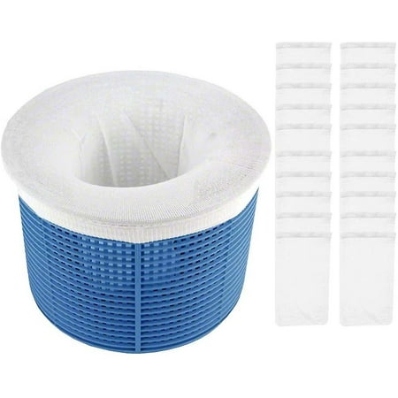 15 Calze Filtranti Per Skimmer Piscina + Strisce Test – Retine In Nylon Riutilizzabili Per Detriti, Foglie, Polline E Insetti - 4