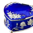 thumbnail image 5 of Jewelry Organizer,Jewelry Organizer Holder Small Box Treasure Chest,Storage Decorative Box Travel Case Women, Ear Small Trinket Container Organizer,Metal Sundries Organizer Box Blue, 5 of 6
