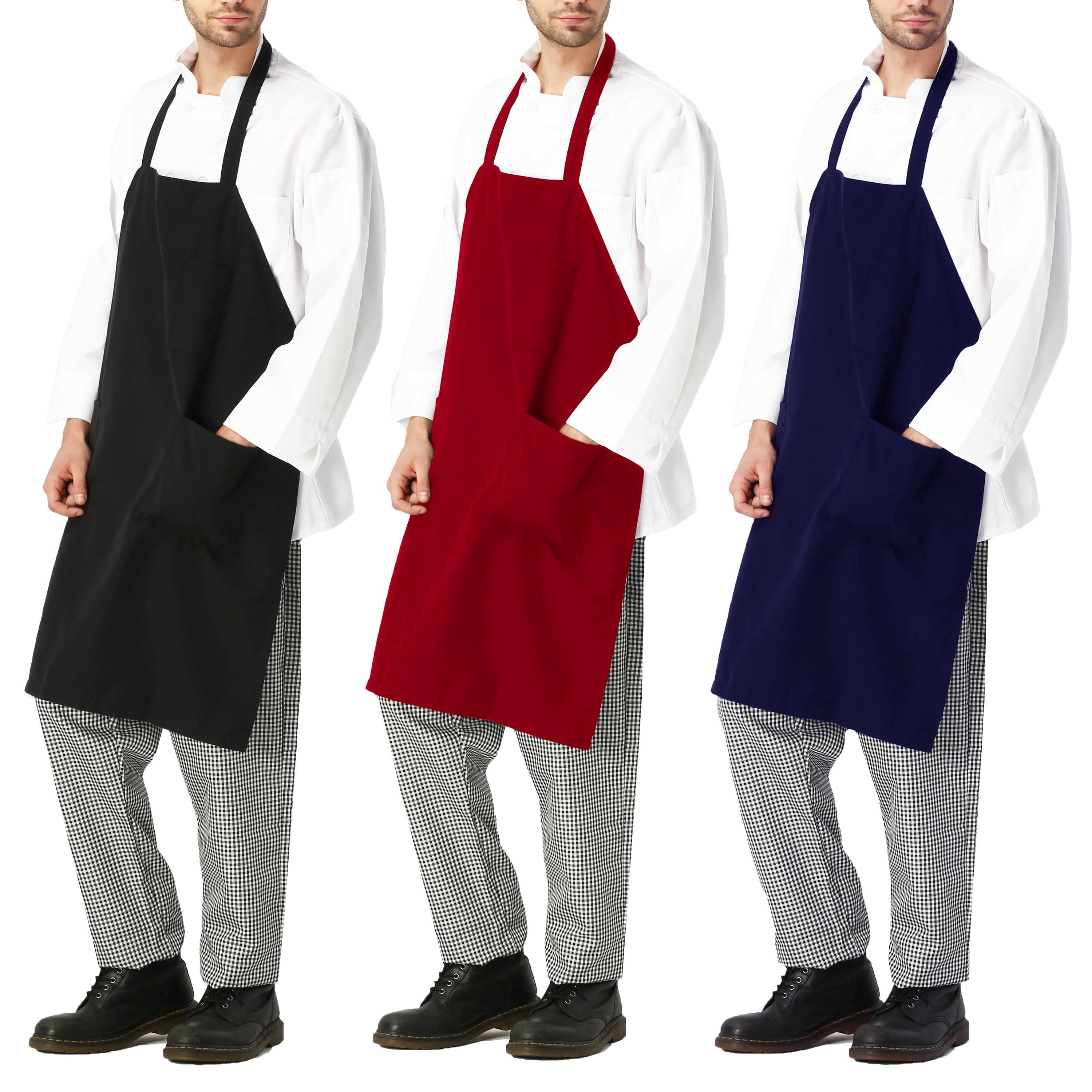 MILLTEX Restaurant Grilling Commercial Home Kitchen Chef Cooking Bib Apron 