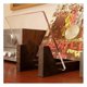 thumbnail image 3 of Vinyl Record Storage Holder Large Capacity Acrylic Ends Display Stand Wooden LP Vinyl Album Desktop Rack, 3 of 5