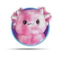 thumbnail image 2 of Cloudz Kids Super Soft N' Cuddly Plush Animal Airplane Travel Neck Pillow! Keep Children Comfy and Supported with a Buddy While Traveling or just Resting at Home - Pink Axolotl, 2 of 5