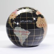 Black Jasper 3.25 diam. in. Gemstone Paperweight Globe