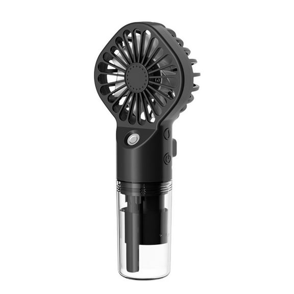Handheld Misting Fan, 2 in1 Spray Fan, Mini Fan with USBC Rechargeable Battery Operated and 4 Adjustable Speed [4-12 Working Hours] (Black)