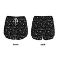 thumbnail image 5 of Vsdgher Cute Skull Print Women's Running Double Layer Shorts High Waisted with Pockets Elastic Yoga Workout Athletic Gym Sports, 5 of 8