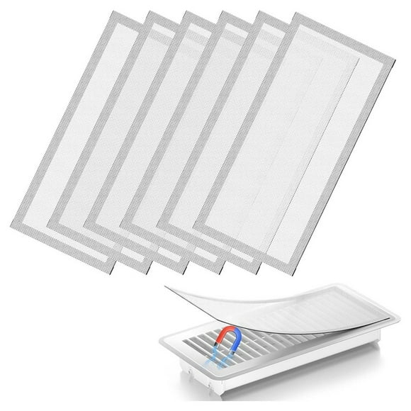 Floor Vent Cover, Magnetic Vent Cover Mesh Ventilation Filter for Home Floor/Wall/Ceiling to Capture Debris Hair Dust B