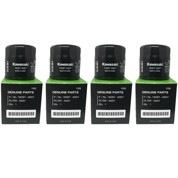 4 Pack Kawasaki OEM Oil Filter 16097-0007 replaces (16097-0003)