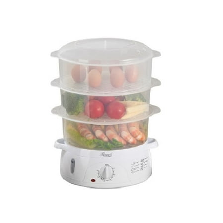 Rosewill BPA-Free 9.5-Quart, 3-Tier Electric Food Steamer, White, RHST-15001