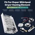 thumbnail image 2 of Elemento calefactor apto para secadora Roper Whirlpool Red4516Fw0-279838 W10724237 2406028 Elemento calefactor apto para secadora Roper Elemento calefactor Red4640Yq0 Red4440Vq1 Rex4634Kq1 Red4440Sq0, 2 of 9