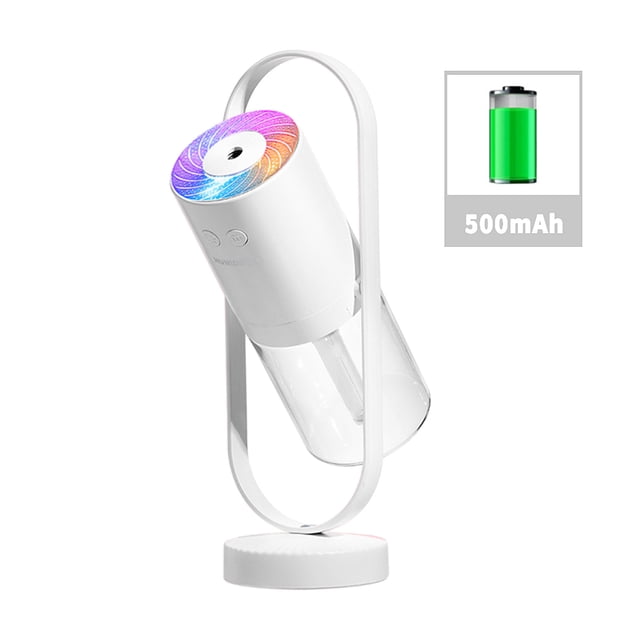 Boovnll Humidifiers for Bedroom, Wireless Humidifier 360 Rotary Make-Up Atomization Usb Charging Projection Lamp, Humidifier