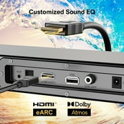 ULTIMEA 2.1 Sound Bars for Smart TV with Dolby Atmos, Soundbar for TV with Subwoofer, Bass Boost, Peak Power 190W, HDMI eARC, Nova S50