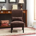 thumbnail image 3 of Roundhill Furniture Pisano Slipper Chair, Brown, 3 of 8