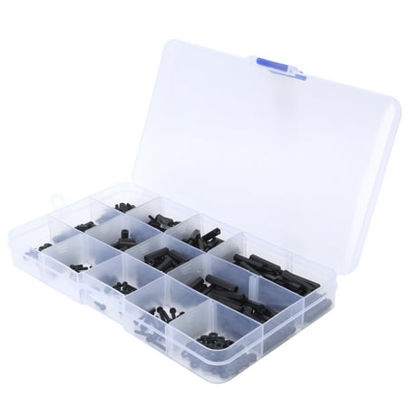 

320pcs M2 Nylon Male to Female Hex Spacers Screw Nut StandOff Assortment Kit