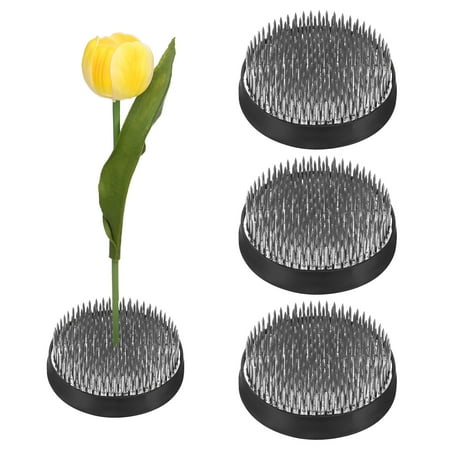 Uxcell 4-Pack Flower Frog 2.76 Round Steel Flower W Rubber Base Uxcell 4-Pack Flower Frog 2.76 Round Steel Flower W Rubber Base
