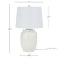 thumbnail image 2 of 24" White Ceramic Jug Table Lamp - Nourison, 2 of 7