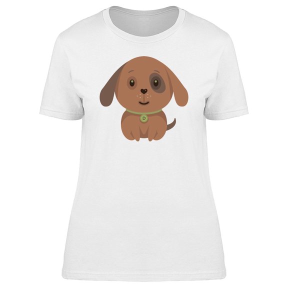 Cute Cartoon Baby Dog Tee Women's -Image by Shutterstock