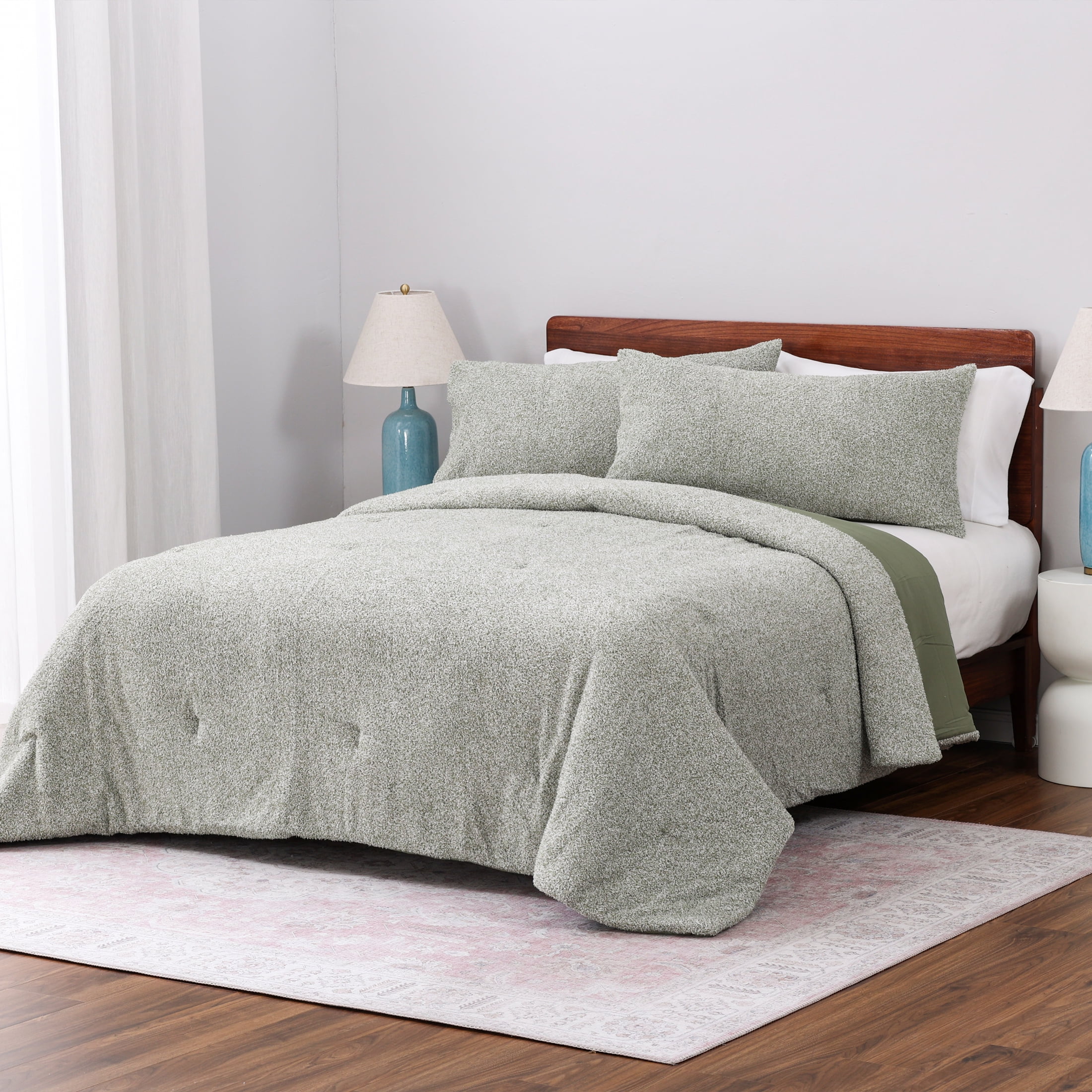 Better Homes & Gardens, King, Comforter Set with Shams - Soft and Cozy, Green