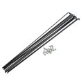 thumbnail image 1 of Unique Bargains 12 radios 14G J Bend 286 mm x 2 mm con cabecillas para bicicleta acero negro, 1 of 1