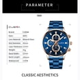 thumbnail image 3 of Resicozy Watches for Men Fashion Quartz Wristwatch Business Watches with Round Dial 2026 Blue, 3 of 6