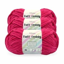 Size 6 Chenille Yarn 10.5oz/300g 192yds/210m, Fruit Punch Pink