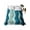 blue-green, variant on King Flat Sheet 105"x98", Teal Ombre Soft Lightweight Bedding Flat Sheets Only, Abstract Art Moire Ocean Waves Brushed Microfiber Top Bed Sheet, Breathable StainResistant Bedsheets