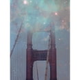 thumbnail image 3 of Davis Ashley 19x24 Black Modern Framed Museum Art Print Titled - Starry San Francisco., 3 of 5