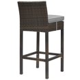 thumbnail image 3 of Modway Conduit 30" Rattan & Aluminum Patio Bar Stool in Brown/Gray, 3 of 3