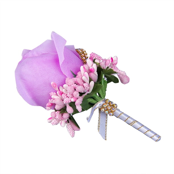 Pulsera con ramillete de muñeca, ramillete y ramillete de graduación, conjunto de pulsera con ramillete de rosas para fiesta de graduación de aniversario de boda