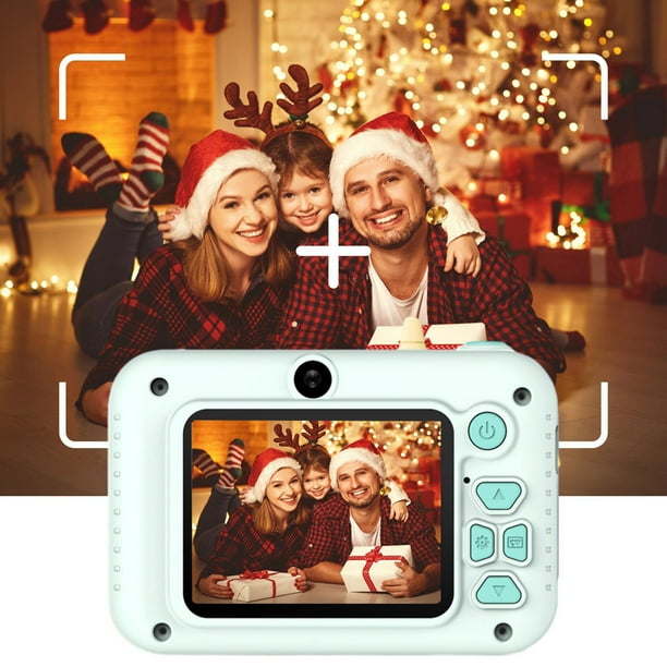 Cámara digital, regalo navideño para niños, alta definición, toma frontal y trasera, 2000 W, mini cámara de video de 2.0 pulgadas, puede tomar fotografías sin tarjeta, cámaras digitales