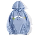thumbnail image 2 of Vedolay Tops Women 2023 Long Sleeve Oversized Hoodie Crew Neck Casual Loose Fall Sweatshirt Clothes,Light Blue L, 2 of 3