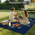 thumbnail image 5 of Fsddascl Navy Blue Yellow Spring Floral Outdoor Rug for Patio/Deck/Porch, Non-Slip Large Area Rug 4 x 6 Ft, Abstract Blossoms Botanical Indoor Outdoor Rugs Washable Area Rugs, Camping Rug Carpet, 5 of 5