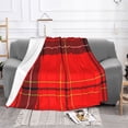 thumbnail image 2 of Scottish Plaid Throw Blanket, Super Soft Anti-Pilling Flannel Bed Blankets, 80"x60", 2 of 8