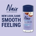 thumbnail image 4 of Nair Hair Remover Sensitive Formula Glide on Depilatory Cream, Natural Coconut Oil, 3.3 oz, 4 of 13