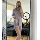 thumbnail image 4 of Women's Silk Pajamas Two-piece Set Cute Sexy Evening Wear Summer New Short-sleeved Pink Striped Satin Home Wear Shorts Set, 4 of 4