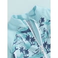 thumbnail image 6 of Bslissey Baby Boys Swimsuit Jumpsuit Animals Print Long Sleeve Zipper One Piece Swimwear Infant Toddler Casual Rash Guard Sunsuit Summer Beach Wear 3M 6M 9M 12M 18M 24M, 6 of 8